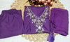 Si 296 Cotton With Embroidery Work Kurti With Bottom Dupatta Wholesale In India